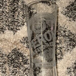 Peroni Beer Glass Used Pre Owned Collectible Fragile Good Condition Glassware PB